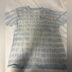 Simply Southern Blue Tie-Dye Short Sleeve Tee